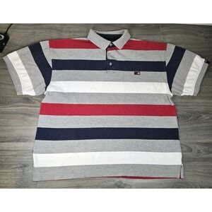 Vintage Mecca USA‎ Shirt Mens 2XL XXL Multicolor Striped Polo